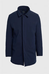 Heston - Men's Lightweight Casual Padded Navy Overcoat