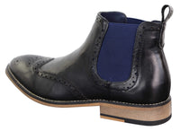 Mens Black or Brown Slip-on Chealse Boots - Cavani Hound