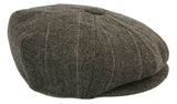 Mens Tweed Check Peaky Blinders Cap