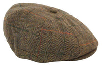 Men's Tweed 8 Panel Newsboy Hat