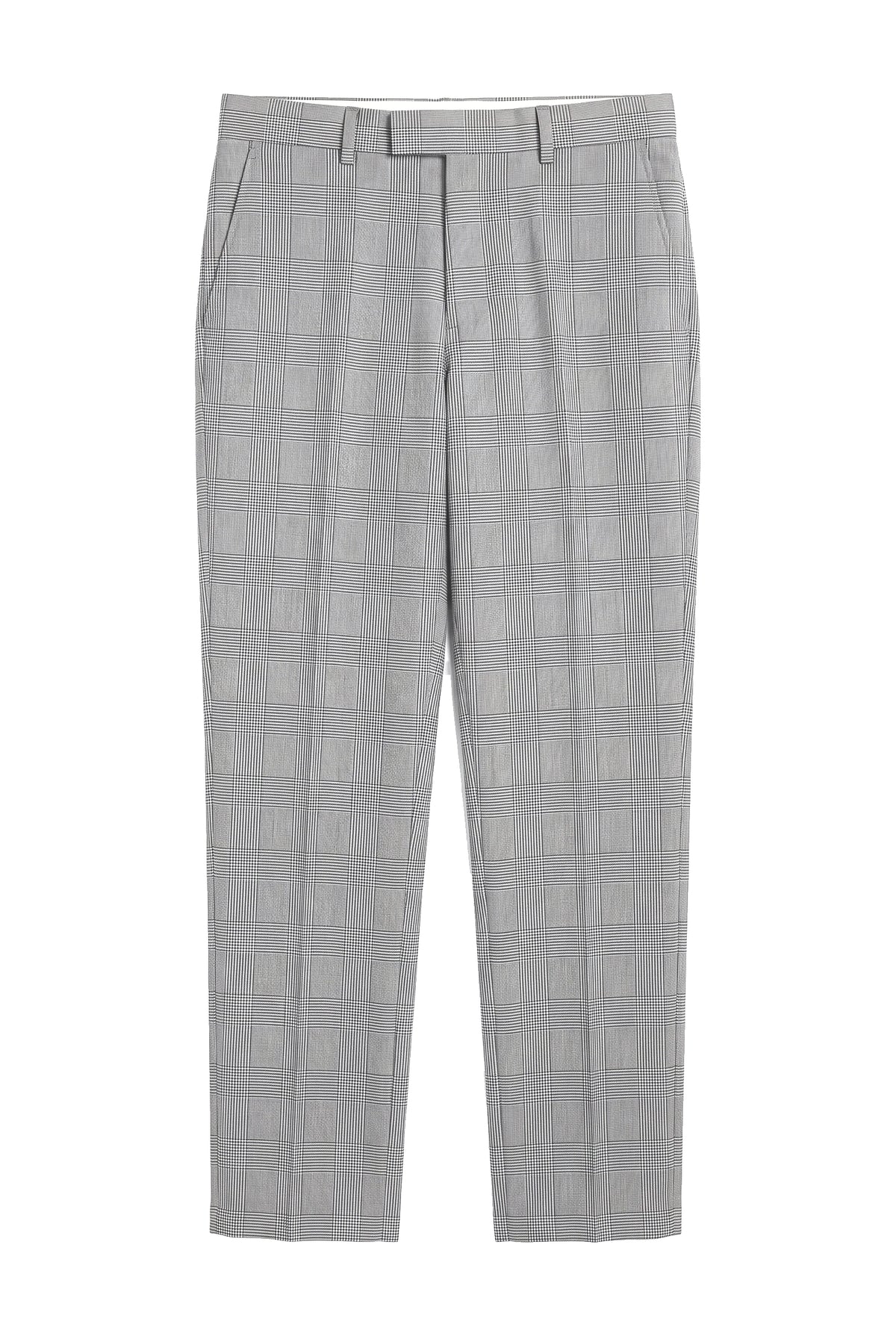 Hugo - Men's Check Grey Trouser