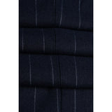 Invincible - Men's Navy Blue Pinstripe Blazer