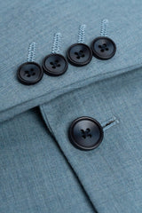 James - Men's Light Blue Textured Blazer