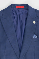 James Men's 3-Piece Navy Blue Tailored Fit Suit