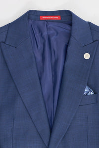 James Men's 3-Piece Navy Blue Tailored Fit Suit