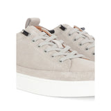 Josh - Men's Grey Suede Leather Trainers