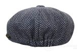 Kids Peaky Blinders Newsboy Tweed Herringbone 8 Panel Hat