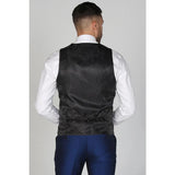 Kingsley - Men's Plain Blue Waistcoat