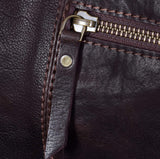 Genuine Leather Vintage Carry On Travel Bag - Brown