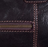 Genuine Leather Vintage Carry On Travel Bag - Brown