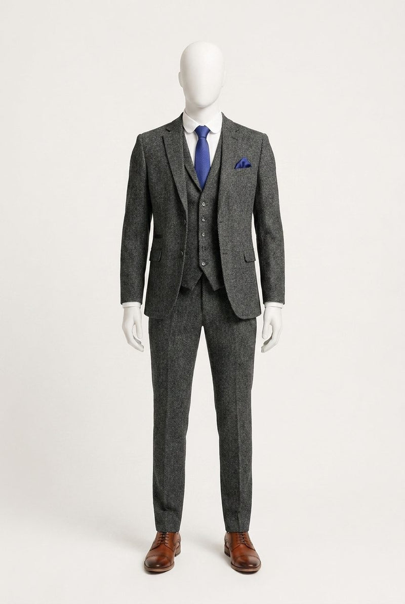 Rustic — Grey Tweed-Style Groom — photo 1