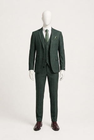 Semi Formal Green Check Semi-Formal Groom