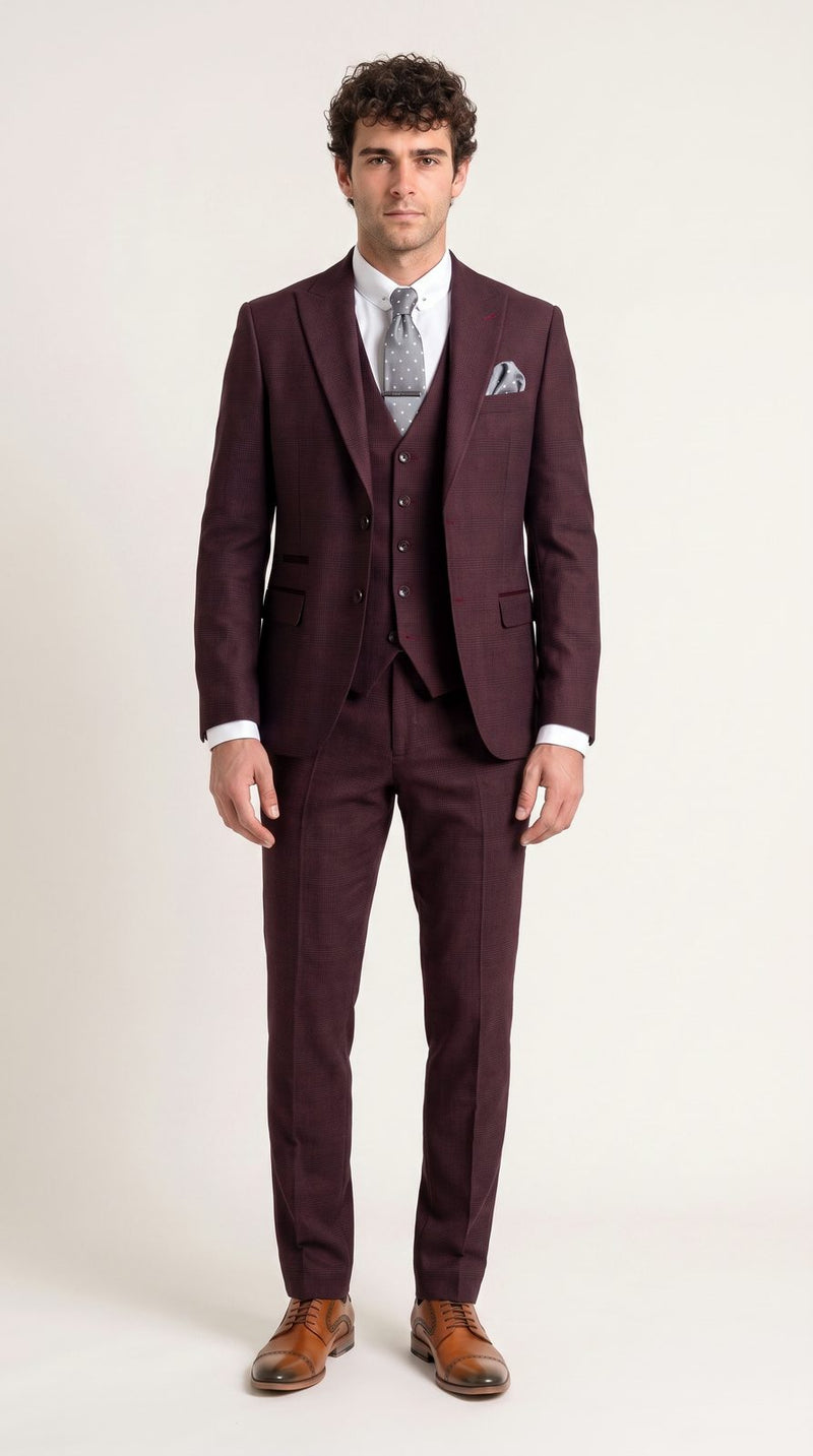 Semi Formal — Burgundy Semi-Formal Groom — photo 3