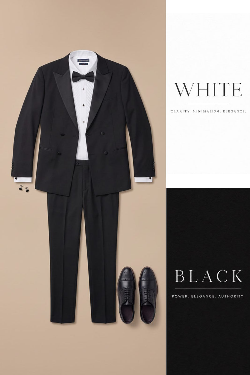 Black Tie — Look 801 styling collage