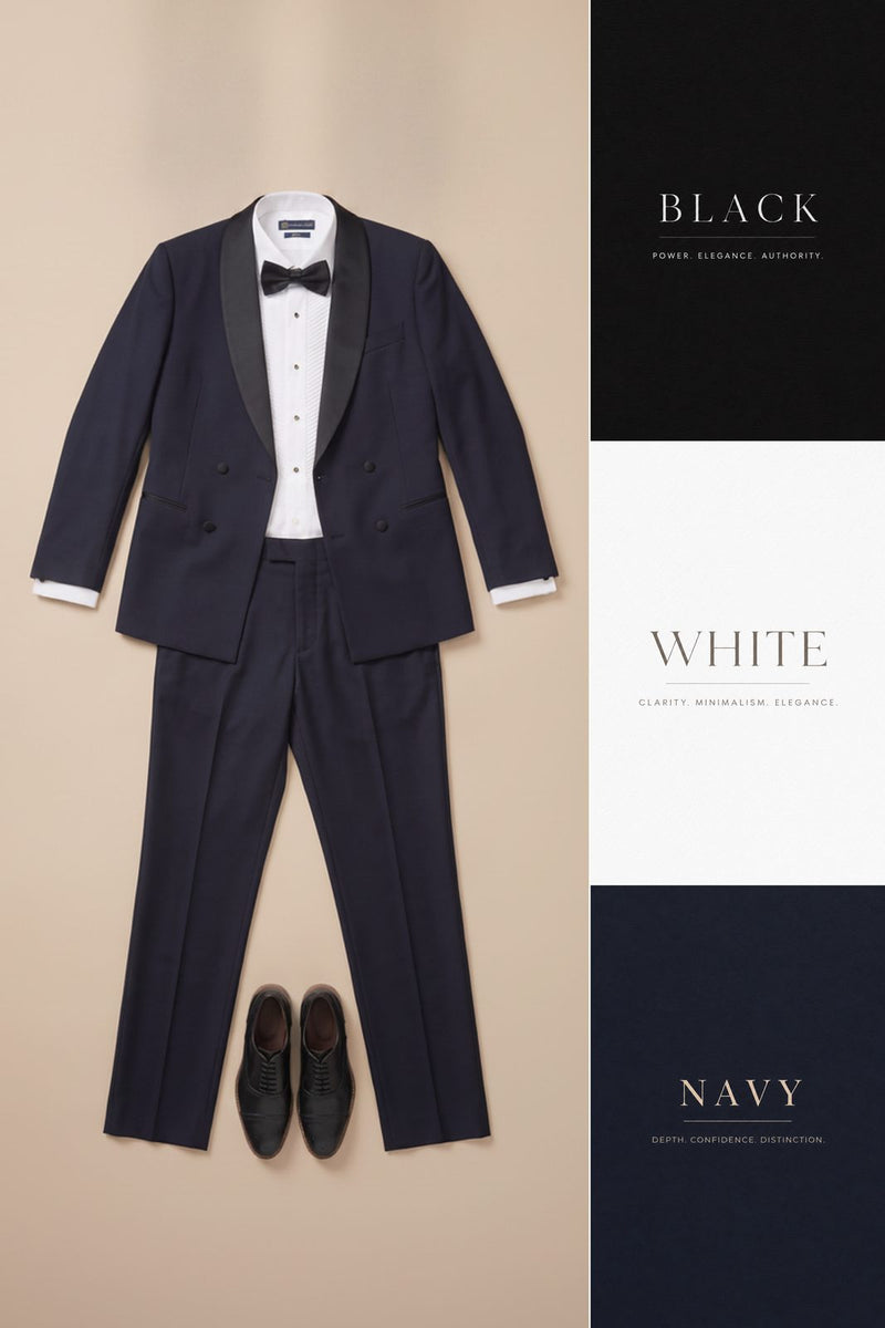 Black Tie — Look 802 styling collage