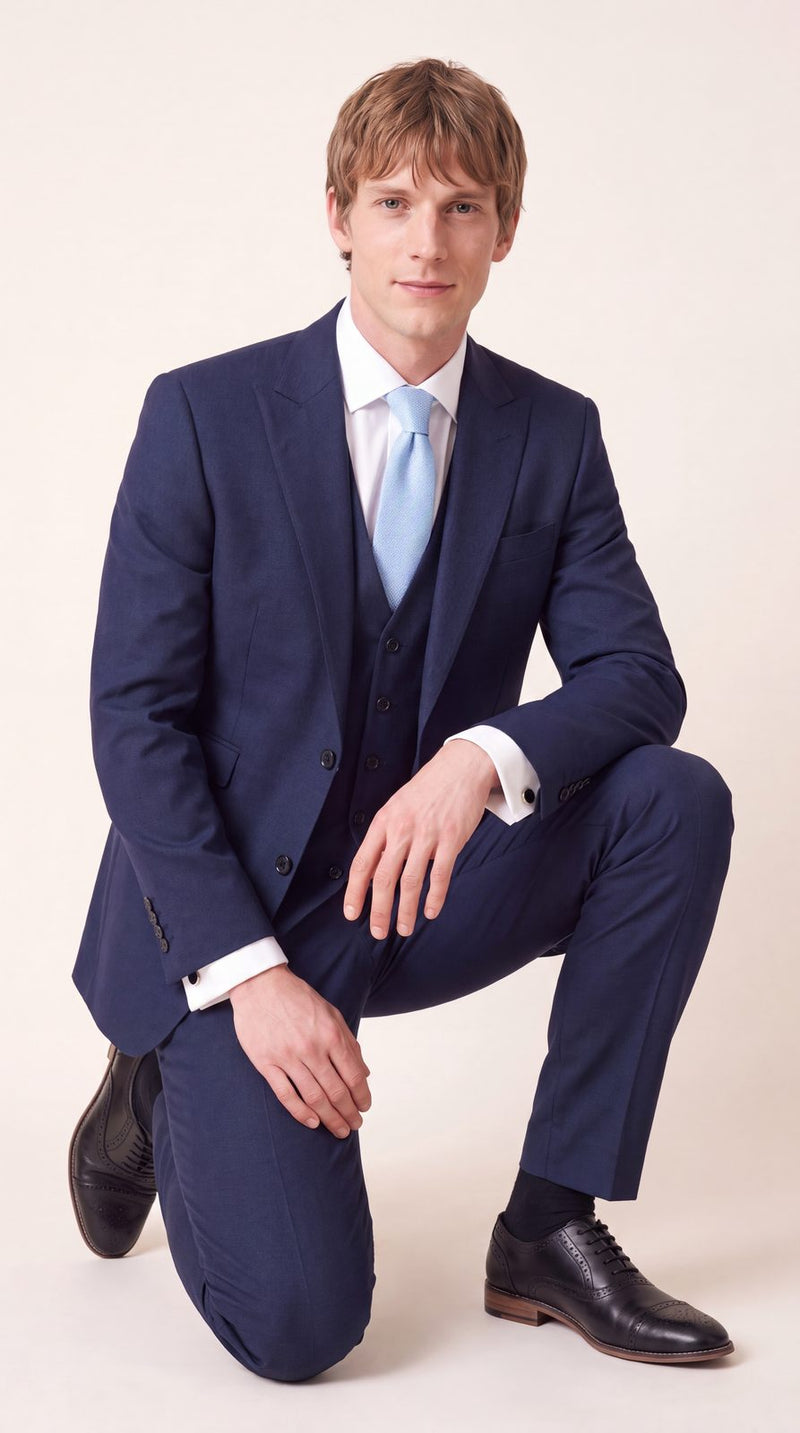 Formal — Navy & Light Blue Formal Groom — photo 4