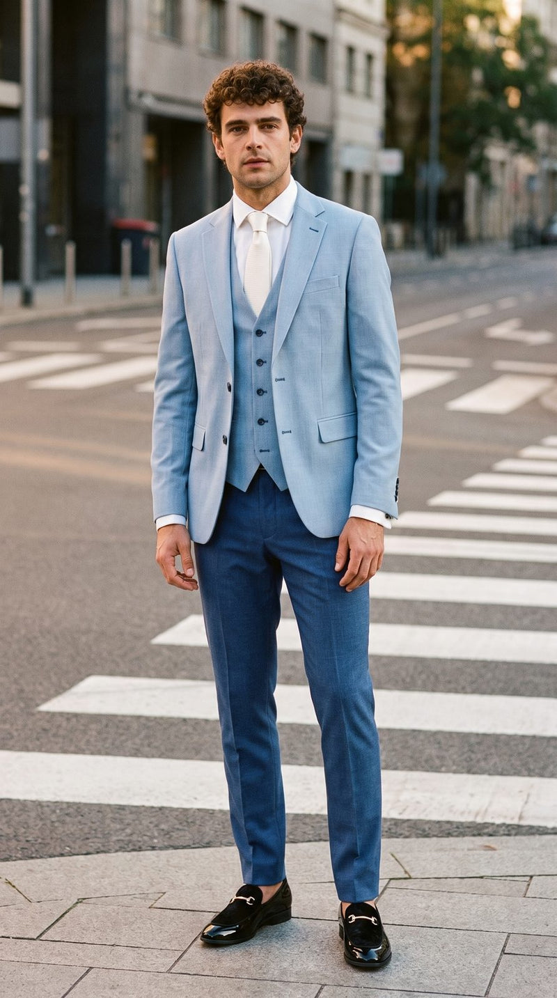 Summer — Light Blue Contrast Groom — photo 4