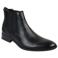 Men's Chelsea Slip On Black Ankle Boots