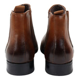 Men's Chelsea Slip On Tan Ankle Boots