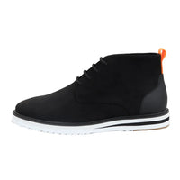 Men's Lace Up Suede Desert Black Boots