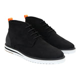 Men's Lace Up Suede Desert Black Boots