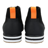 Men's Lace Up Suede Desert Black Boots