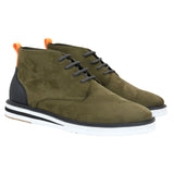 Men's Lace Up Suede Desert Green Boots