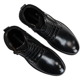 Men's Lace Up Black Ankle Boots