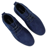 Mens's Chukka Desert Lace Up Navy Ankle Boots