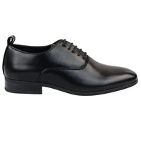 Men's Lace Up Black Derby Oxford Shoes