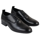 Men's Lace Up Black Derby Oxford Shoes