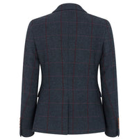 Madrid - Women's Navy Tweed Tailored Fit Blazer