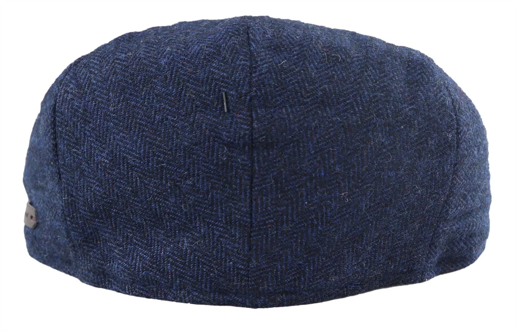 Men's Flat Cap Wool Herringbone Navy Tweed Classic 1920s Unisex Del Boy