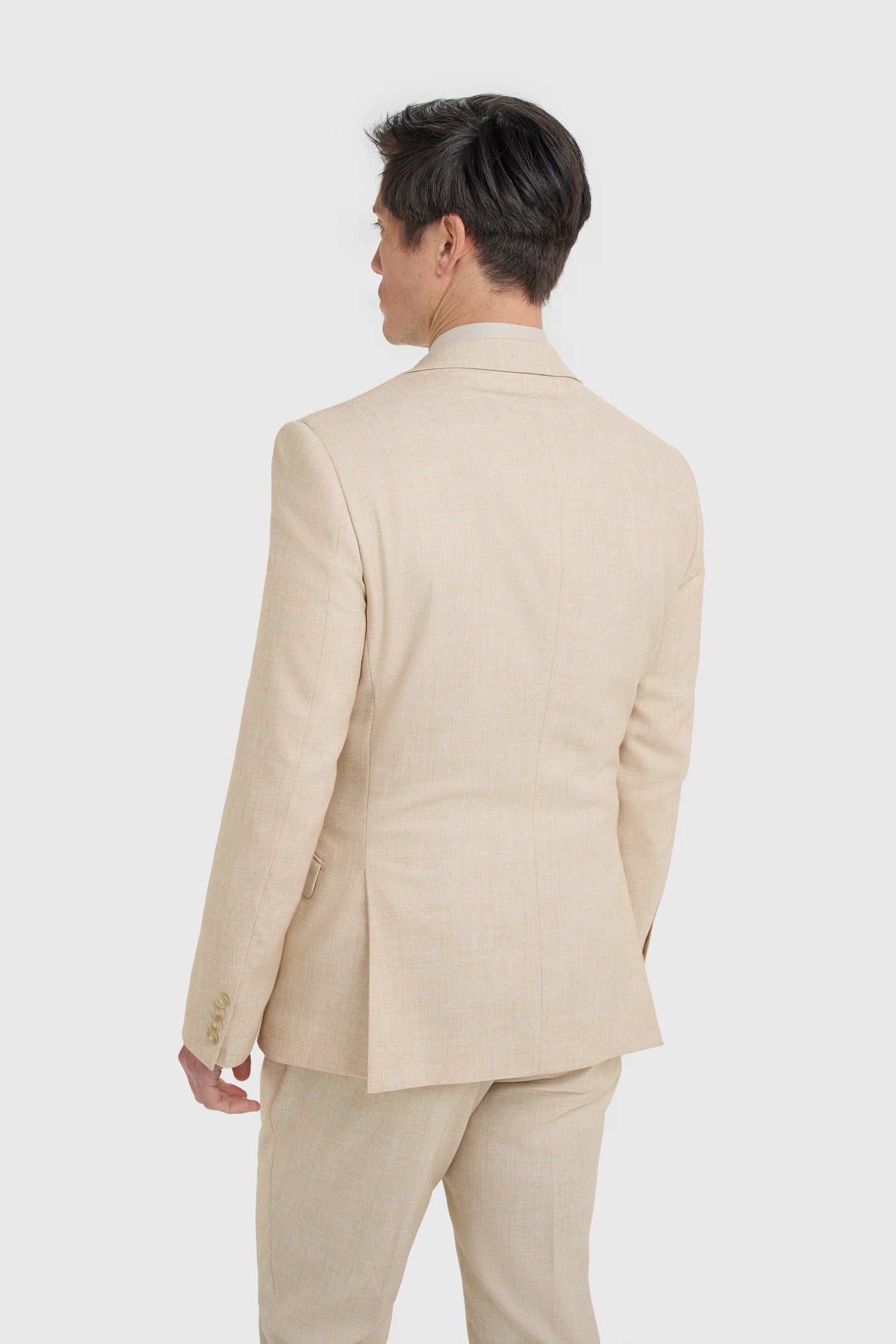 Malibu - Men's Beige Textured Blazer