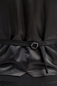 Malibu - Men's Black Tailored Fit Waistcoat