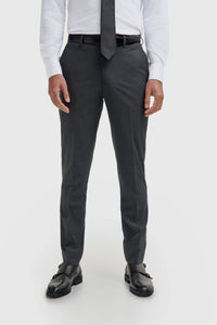 Malibu - Men's Charcoal Textured Grey 3 Piece Suit
