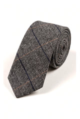 Marc Darcy Mens Tweed Herringbone Textured Marc Darcy Ties Classic Vintage Retro DX7