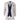 Mayfair - Men's 3 Piece Cream Suit With Navy Waistcoat