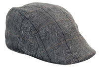 Marc Darcy DX7 Mens Tweed Vintage Retro Grandad Flat Caps Hats Peaky Blinders Check Classic