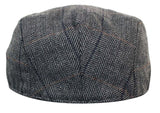 Marc Darcy DX7 Mens Tweed Vintage Retro Grandad Flat Caps Hats Peaky Blinders Check Classic