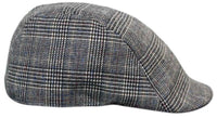Marc Darcy Hampton Mens Tweed Vintage Retro Grandad Flat Caps Hats Peaky Blinders Check Classic