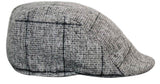 Marc Darcy Kristian Mens Tweed Vintage Retro Grandad Flat Caps Hats Peaky Blinders Check Classic