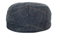 Marc Darcy Scott Mens Tweed Vintage Retro Grandad Flat Caps Hats Peaky Blinders Check Classic