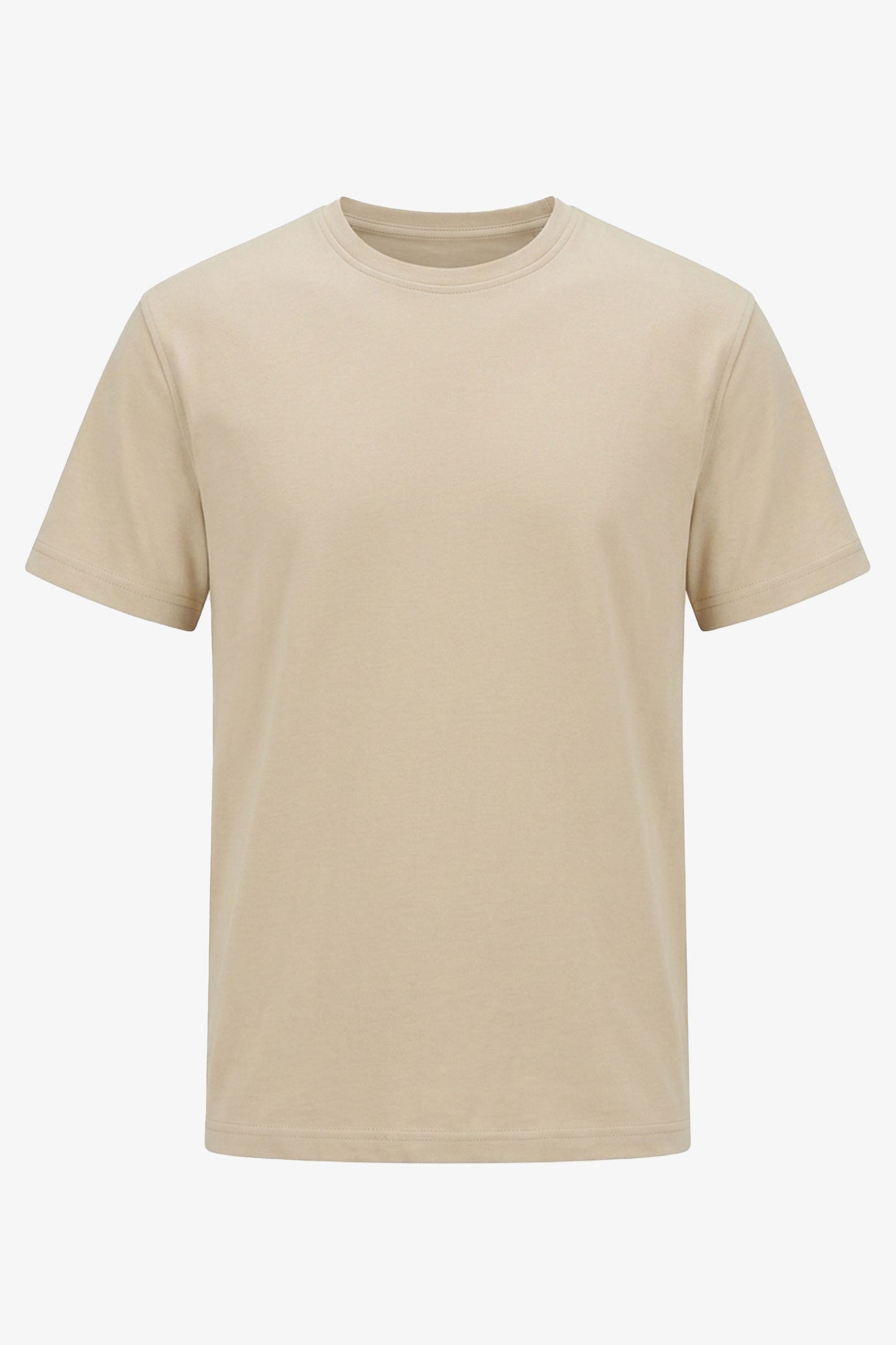 Men’s Beige Classic Cotton Blend TShirt