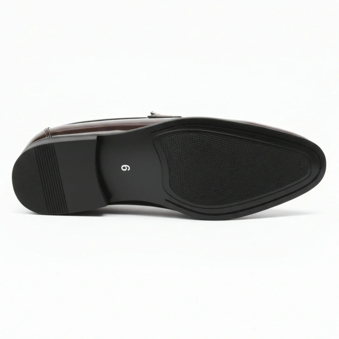 Men’s Faux Leather Slip On Penny Loafers