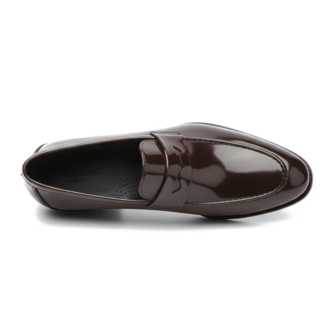 Men’s Faux Leather Slip On Penny Loafers