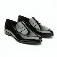 Men’s Faux Leather Slip On Penny Loafers