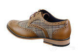 Men's Leather and Tweed Vintage Shoes - Cavani Oslo