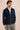 Men’s Navy Zip Linen Jacket & Sage Trousers Set Smart Casual Summer Outfit