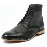 Men’s Wingtip Brogue Ankle Boots